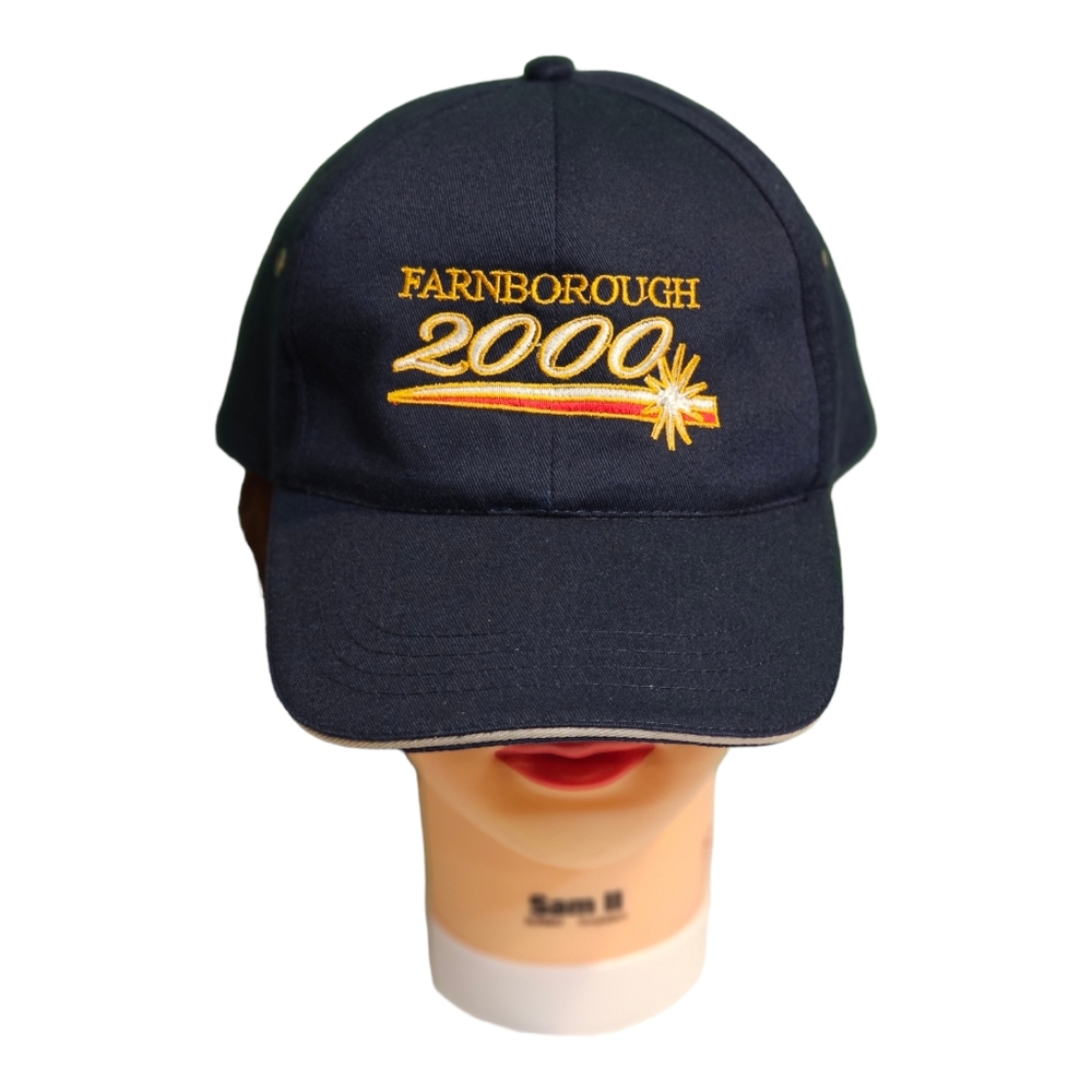 Farnborough 2000 Boeing International Air Show Blue Baseball Strapback Hat Cap‎